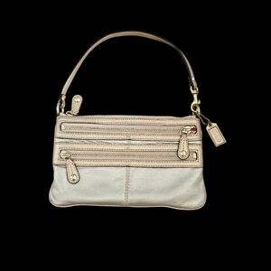 Coach Metallic Wristlet, Small Purse